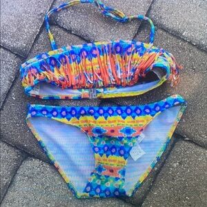 Colorful Kids Swim Bikini